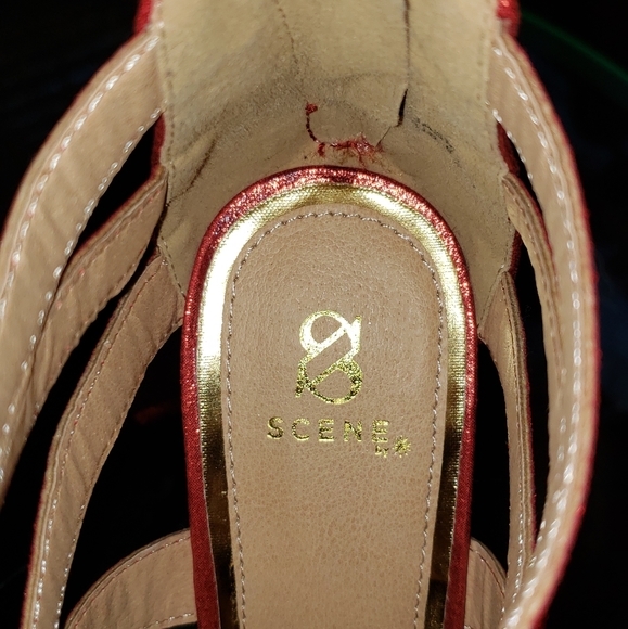 Scene Red Rhinestone Heels - Picture 3 of 11
